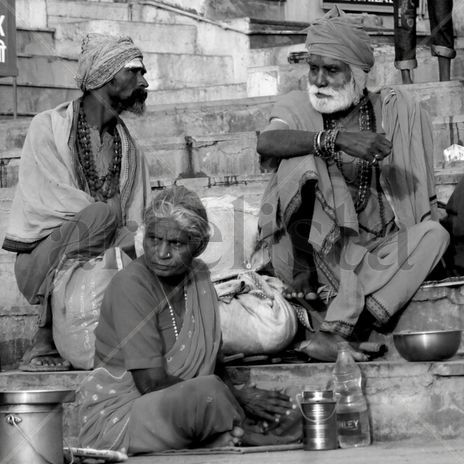 Sadhus en Ganges