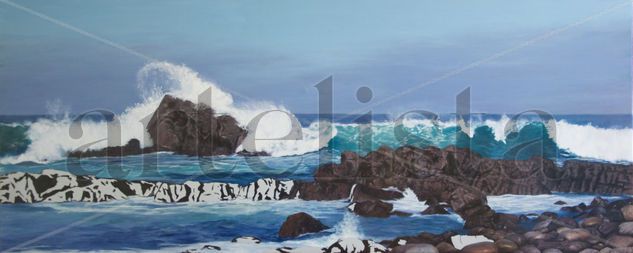 Mediodía al sur de Caldera Oil Canvas Marine Painting