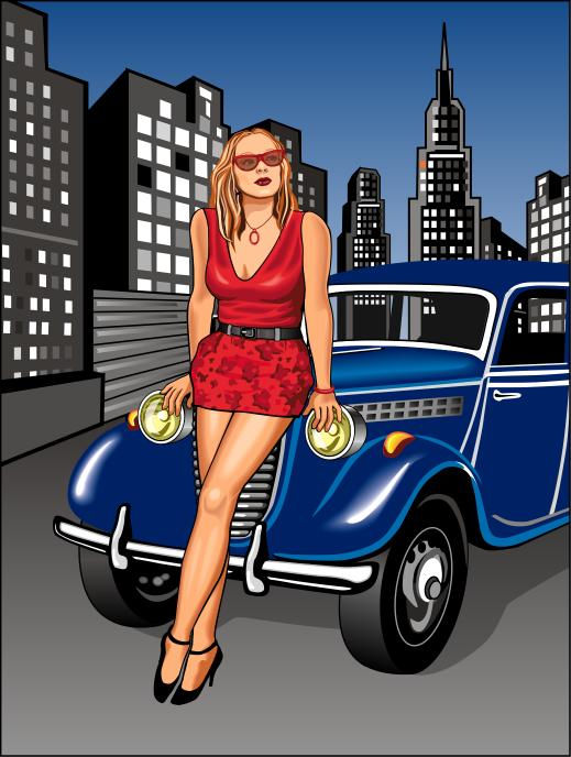 CHICA COCHE