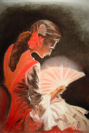 Cantaora de flamenco Mixed Media