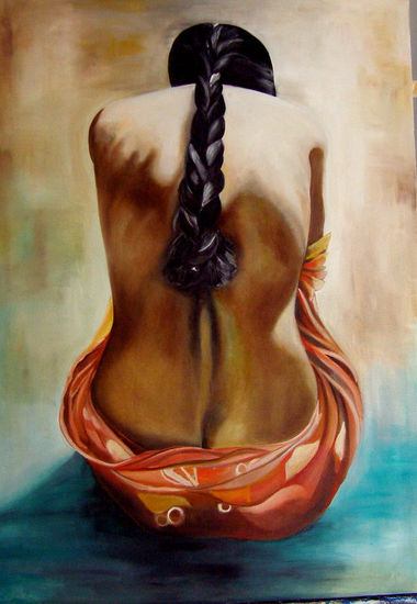 ella..... Oil Canvas Nude Paintings