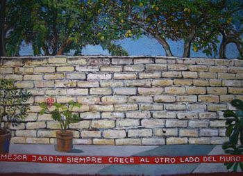 El mejor jardín Mixed media Canvas Landscaping