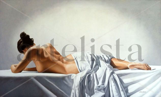 EL DESCANSO DE LA BAILARINA 2 Oil Canvas Nude Paintings