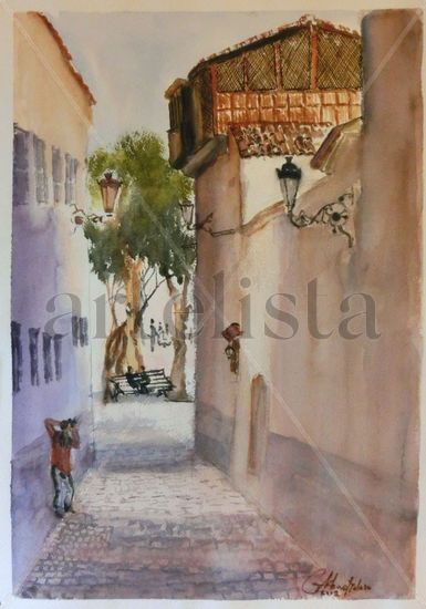 Callejón del adelantado Watercolour Paper Landscaping