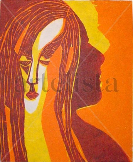 Rostro Woodcut