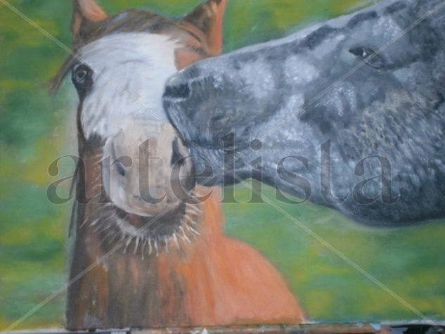 "Mimos" Oil Canvas Animals