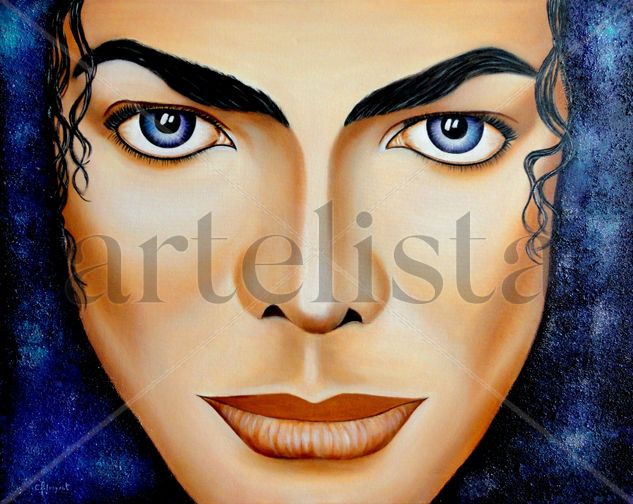 MIRADA DE MICHAEL-2 Acrylic Canvas Portrait