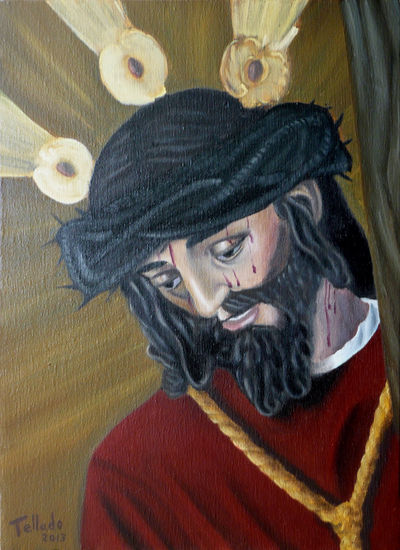 Nuestro Padre Jesús Nazareno de Viñeros (Málaga) Oil Canvas Portrait