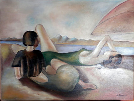 Juntas en la playa