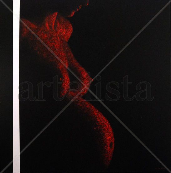 Grávida Acrylic Canvas Nude Paintings