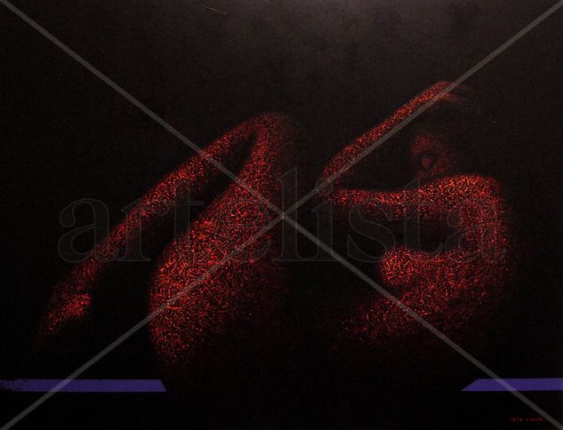 Acurrucada Acrylic Canvas Nude Paintings