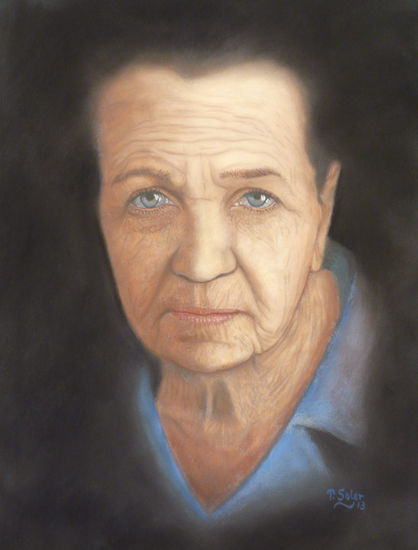 portrait January 2013 Pastel Papel Retrato