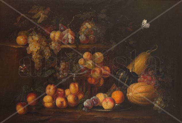 Bodegon de frutas Oil Canvas Still Life Paintings