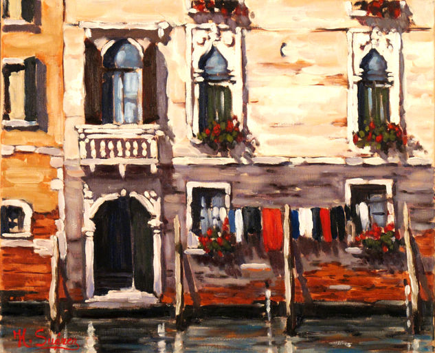 VENECIA.- FACHADA Oil Canvas Landscaping