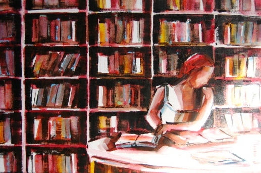 Biblioteca I Mixed media Canvas Others