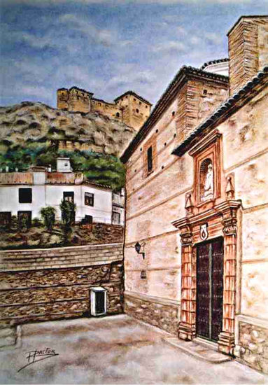 Mula el Carmen Pastel Papel Paisaje