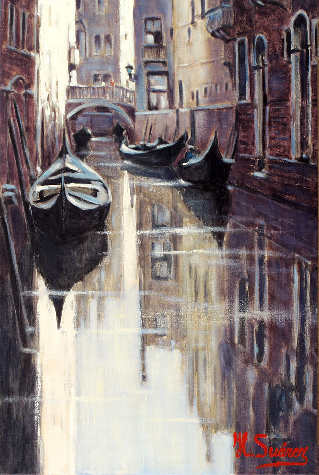 VENECIA.-REFLEJOS EN UN CANAL