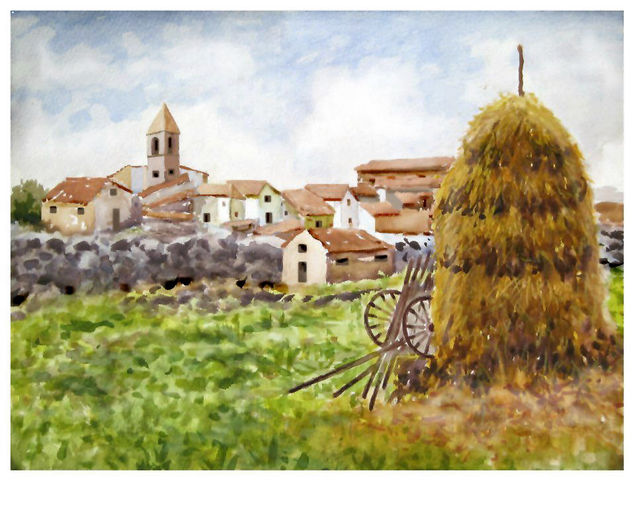 Almiar en Baltarga Watercolour Paper Landscaping