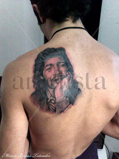 Tatuaje,retrato de Camarón de la Isla 