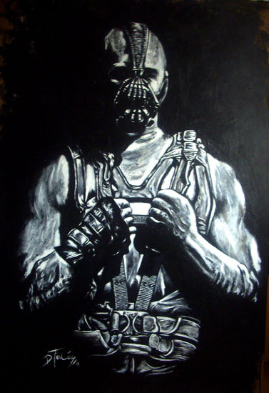 Bane Mixed media Panel Portrait