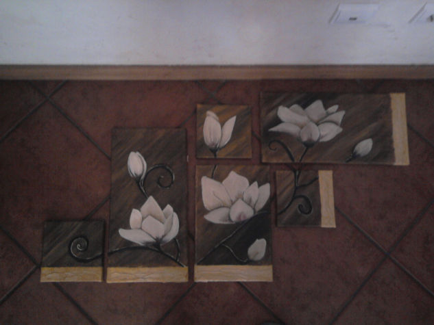 Flores Oil Others Floral Painting