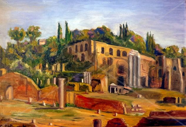 Foro romano Óleo Lienzo Paisaje