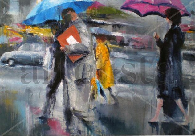 Lluvia 2013 Oil Canvas Landscaping