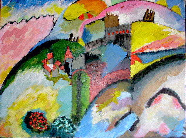 HOMENAJE A KANDINSKI  (13713) Acrylic Canvas Landscaping