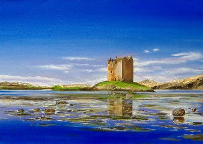 Castillo de Escocia (Scotland) Oil Canvas Landscaping