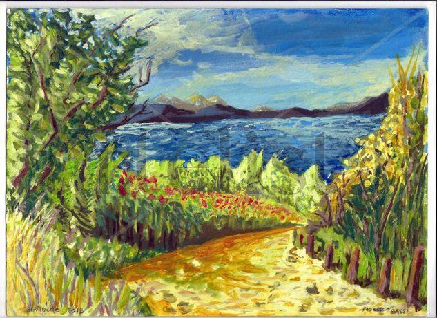 Paisajes del sur Bariloche Argentina Acrylic Card Landscaping