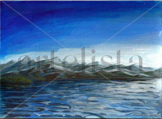 Paisaje del sur argentino Bariloche Acrylic Card Landscaping