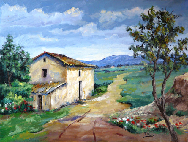 Campos de España Oil Canvas Landscaping