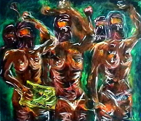 No tenemos nada que esconder Oil Canvas Nude Paintings