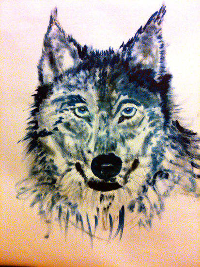 Lobo Acrylic Canvas Portrait