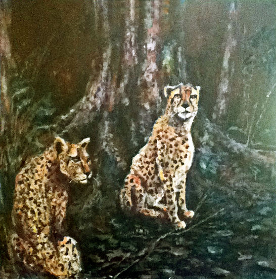 Deep Dark Forest Acrylic Panel Animals