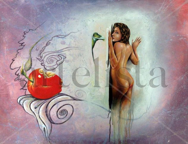 Deseo Sexual Acrylic Canvas Nude Paintings