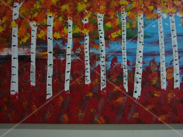 aspen tree 21. Acrylic Canvas Landscaping