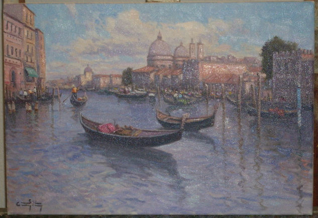 VENECIANO Óleo Lienzo Paisaje