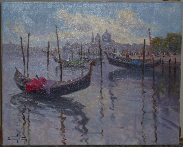 VENECIANO Óleo Lienzo Paisaje