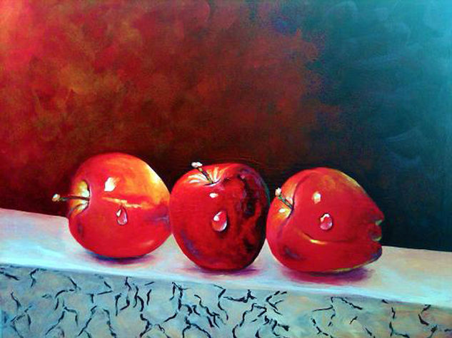 Manzanas Acrylic Canvas Still Life Paintings