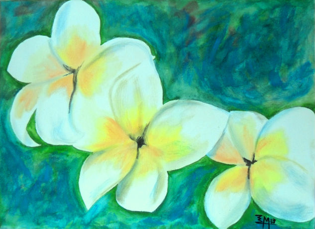 Hawaii Oil Canvas Floral Painting