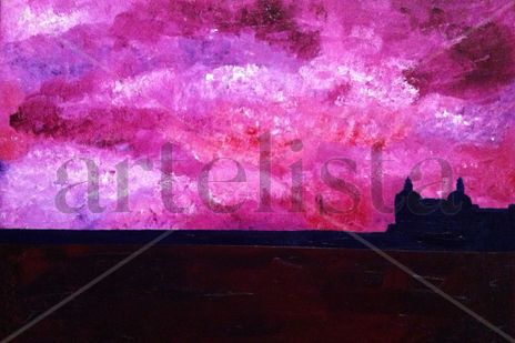 Paisaje al atardecer.