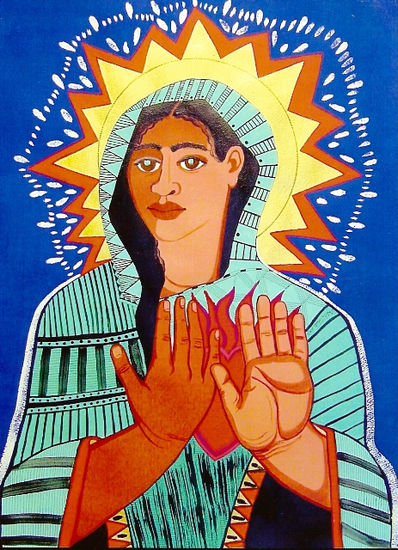 SAINT SOPHIA , 2003 Acrylic Paper Portrait