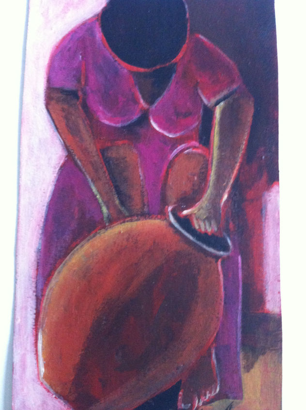 vendedora de jarron