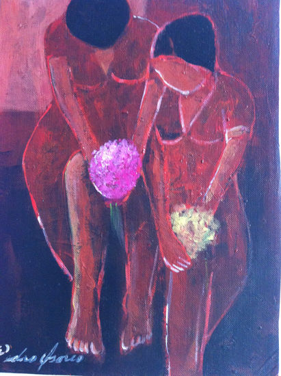 floreras Acrylic Paper Figure Painting