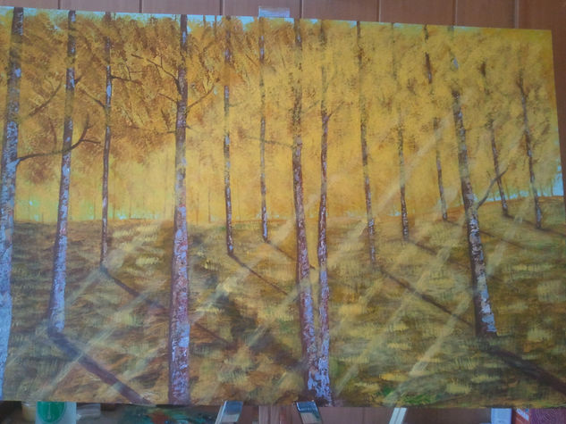 bosque otoñal 3 Acrylic Panel Landscaping