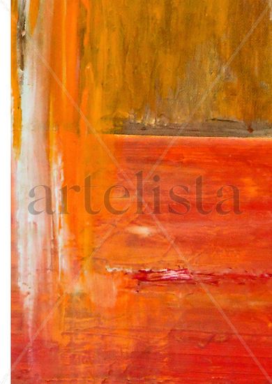 Red Abstract Acrylic Canvas Others