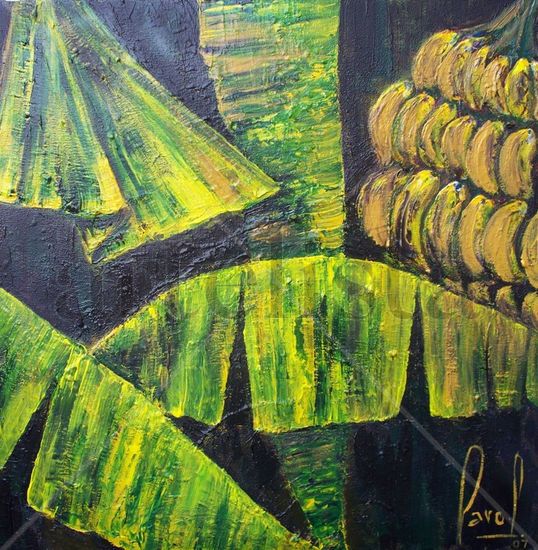 Banana Leaves Acrylic Canvas Others