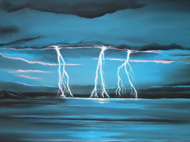 RAYOS DEL CATATUMBO Acrylic Canvas Landscaping