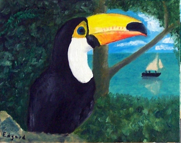 Toucan Oil Canvas Animals